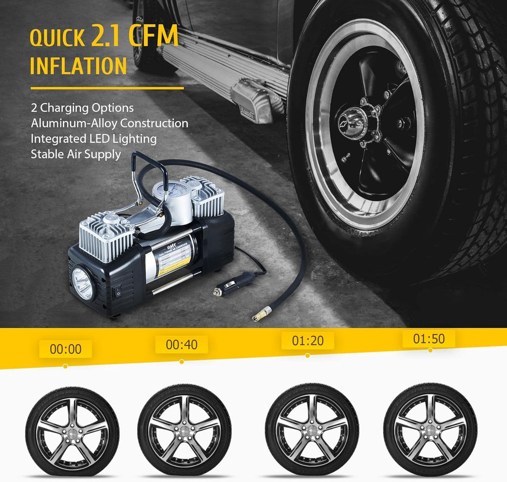 30pc Tire Repair Kit with 12V 150psi Air Compressor E243