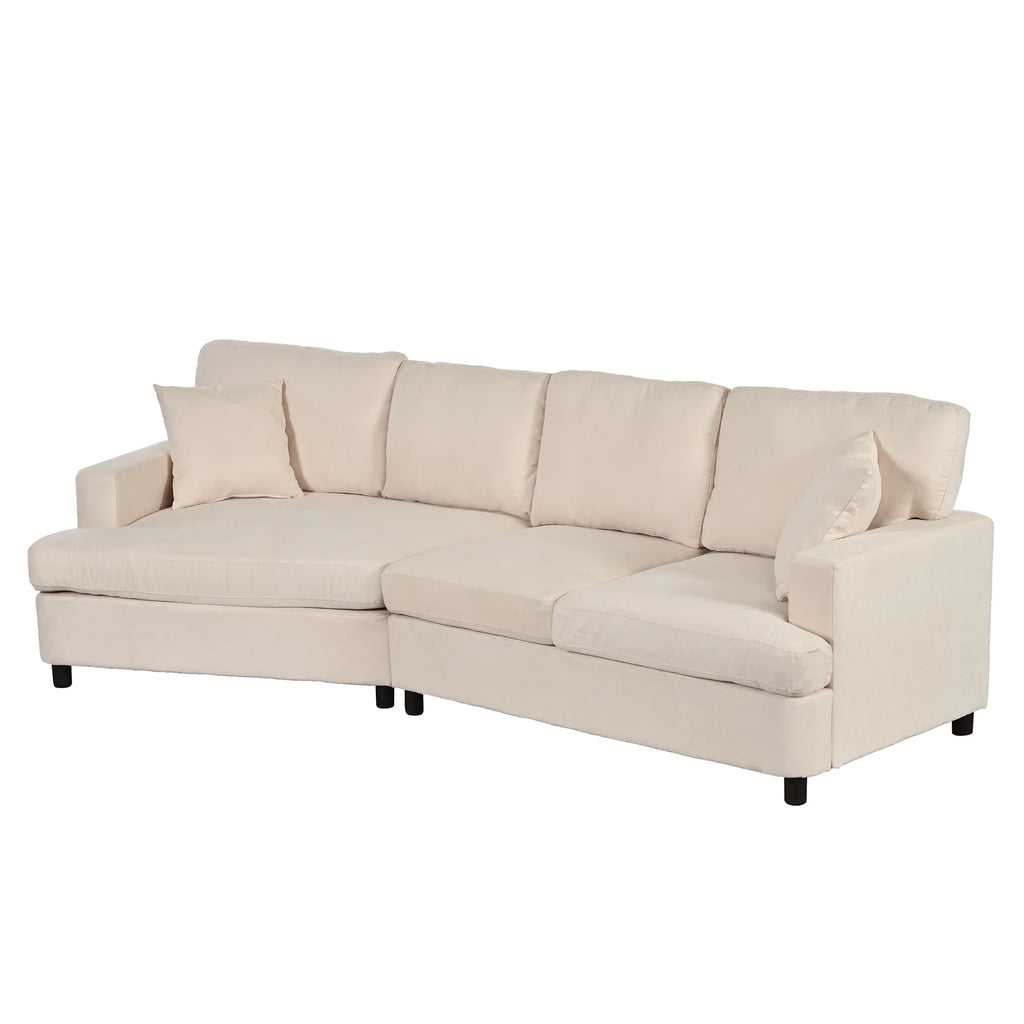 3 Seat Sofa with Removable Cushions and 2 Pillows H733