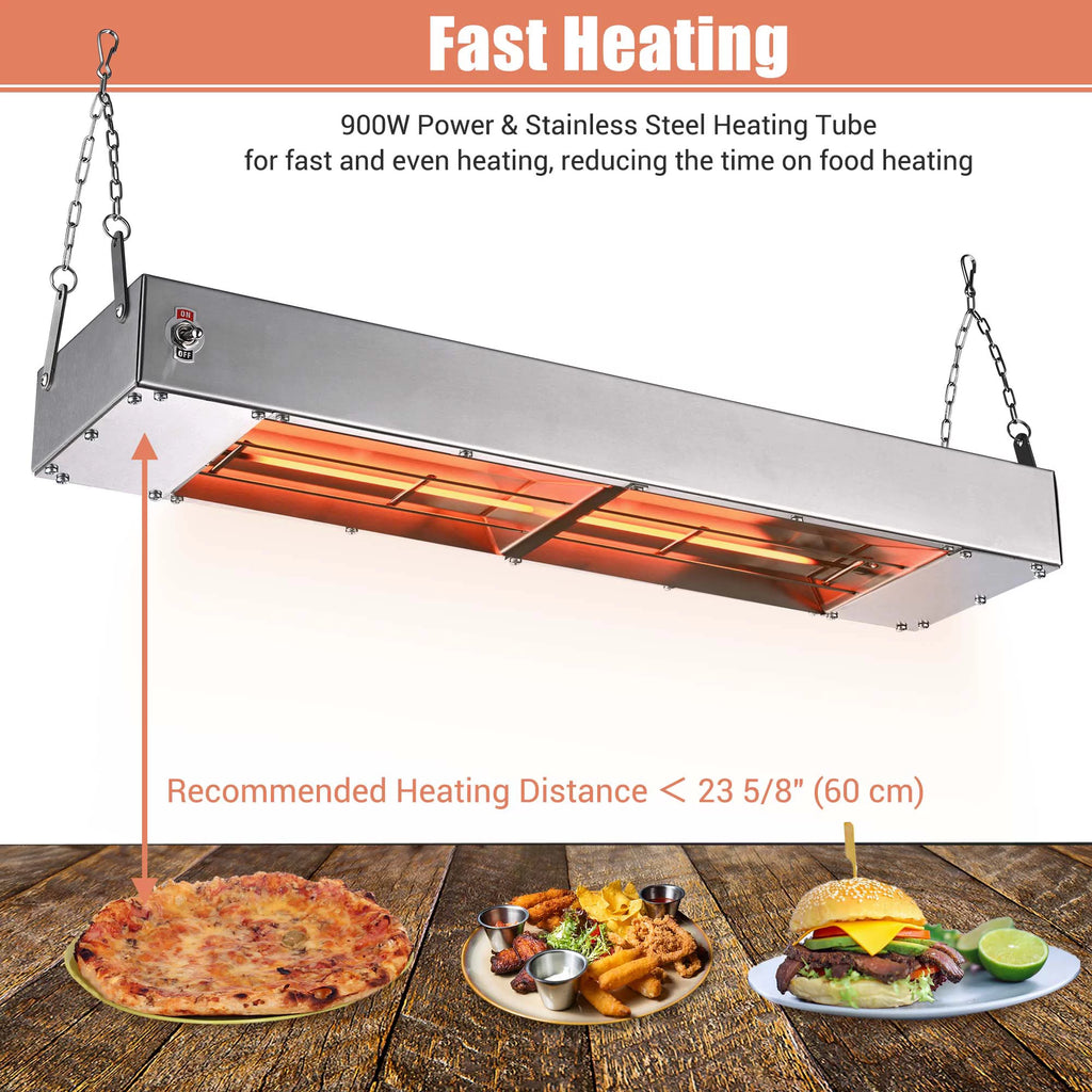 900W Stainless Steel Commercial Food Warmer L932