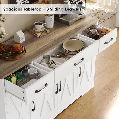 Ash Grey Buffet Sideboard Cabinet with Drawers H90720