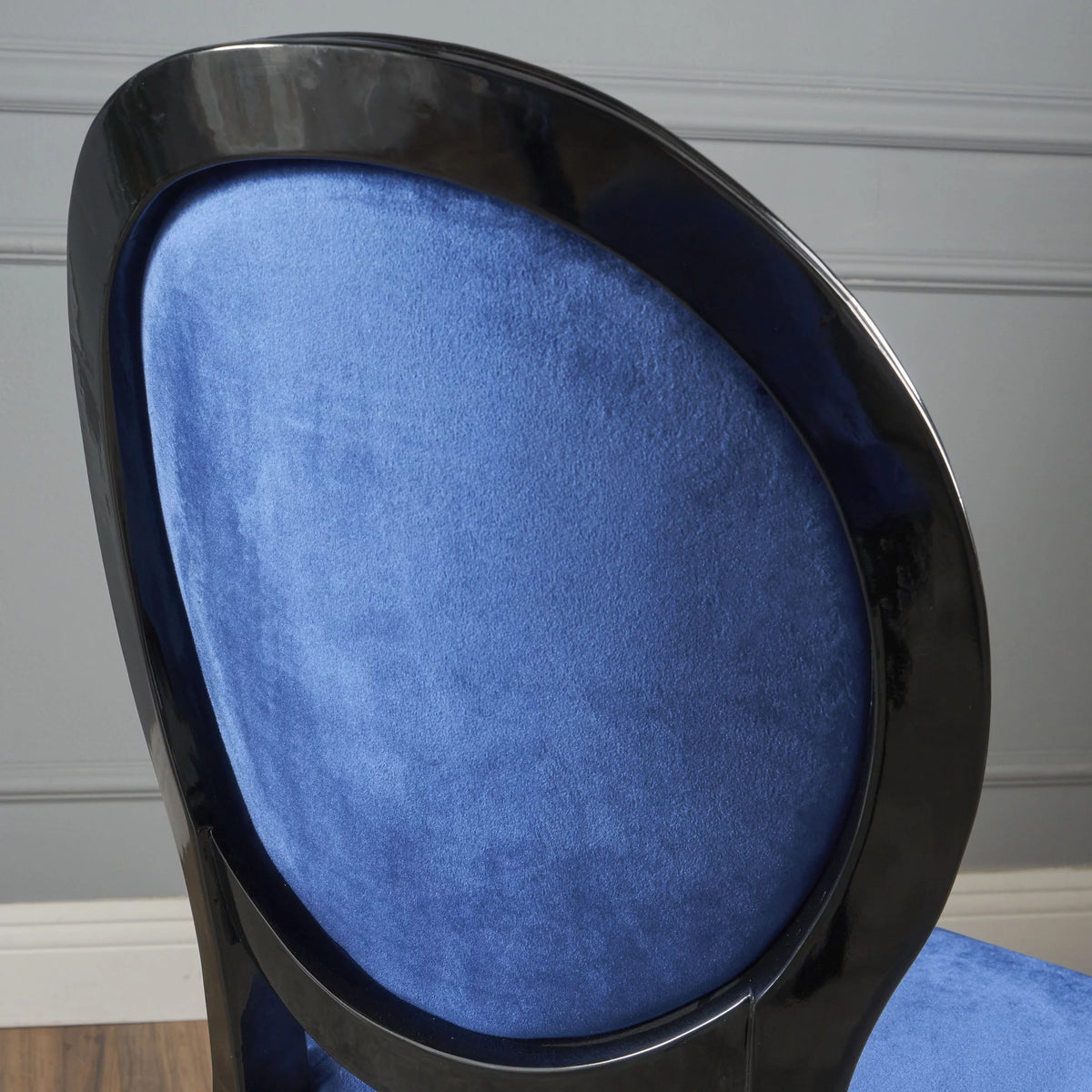 Navy Blue Velvet Dining Chairs Set of 2 T804603