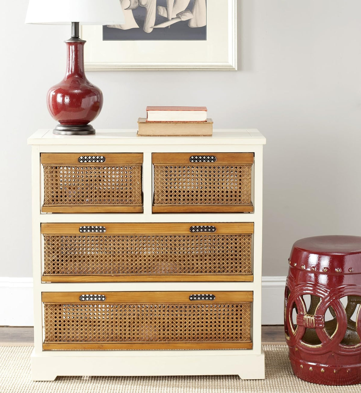 Grey 4-Drawer Storage Unit J10236