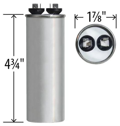 40 uF MFD 440 VAC Round Replacement Capacitor I347