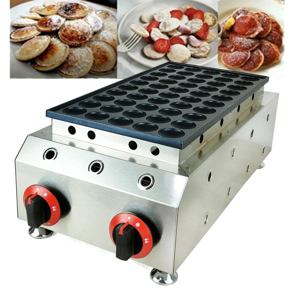 50 Holes Nonstick LPG Dutch Pancakes Baker N1793