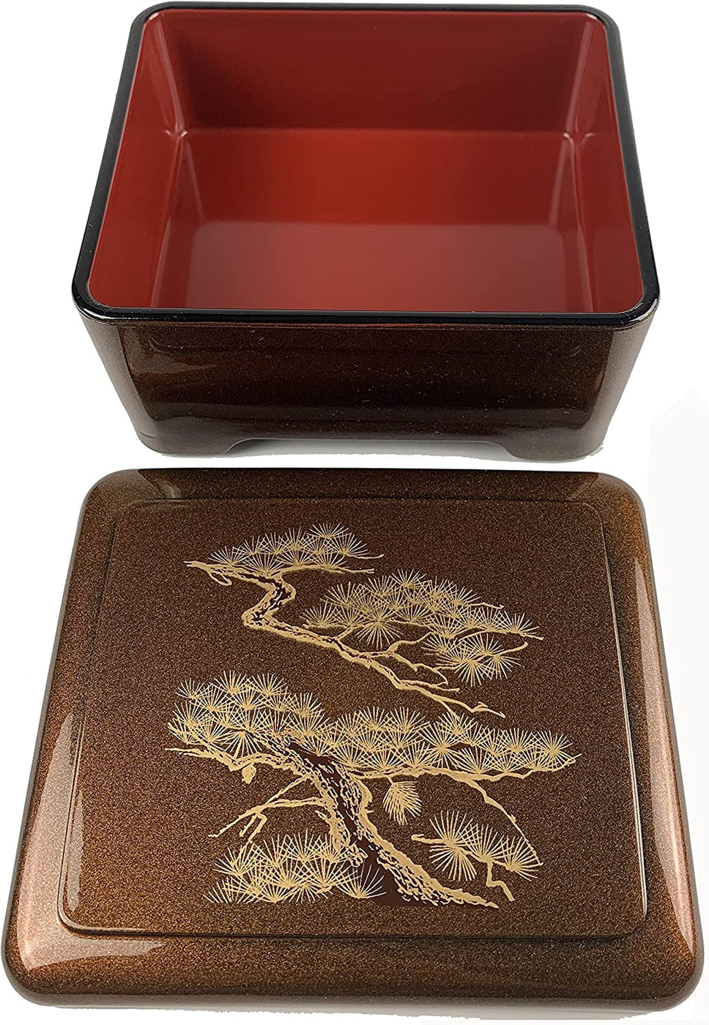 Bento Box Donburi Poke Box Traditional Japanese Lacquered Lunch Box F915