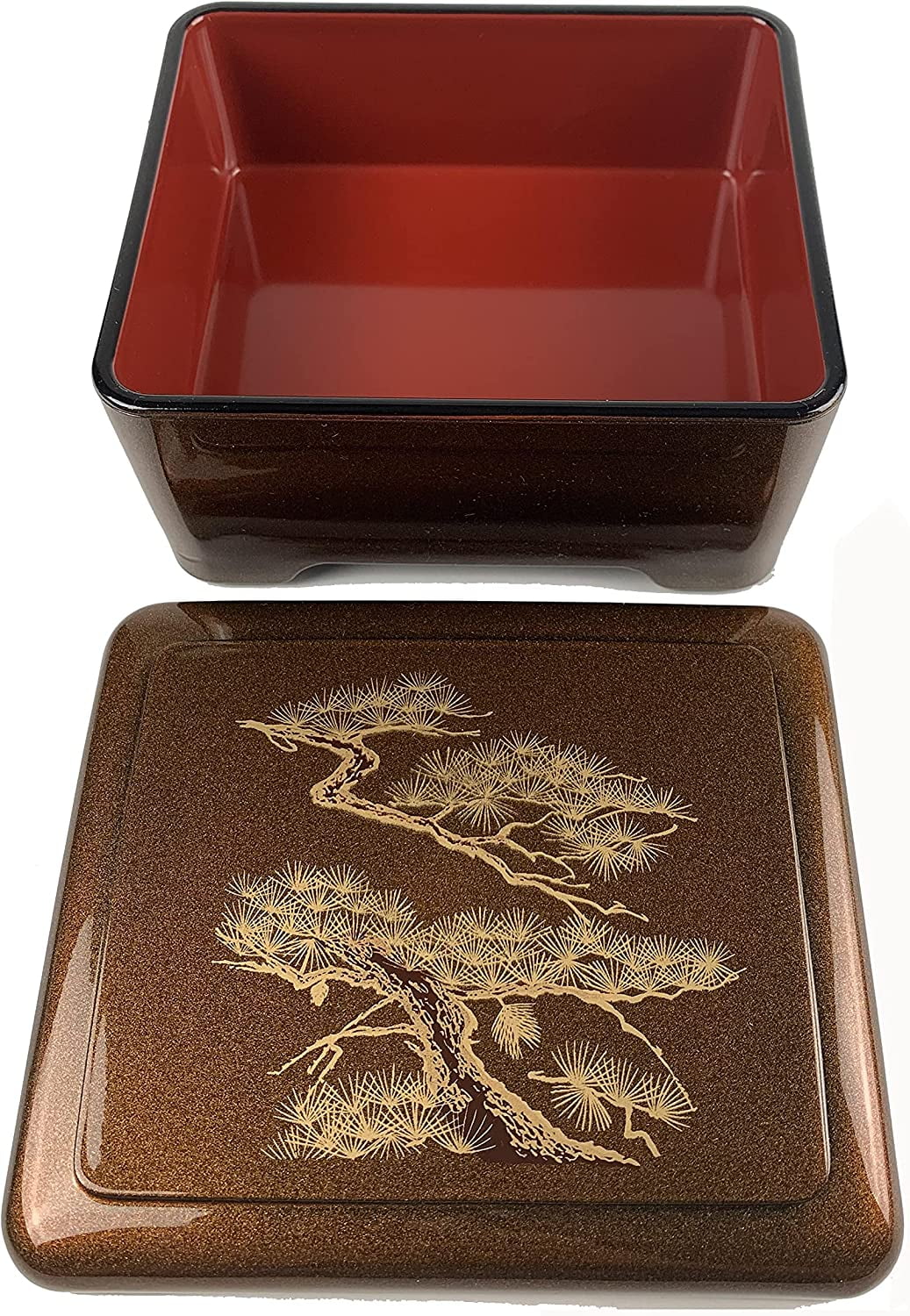 Bento Box Donburi Poke Box Traditional Japanese Lacquered Lunch Box F915