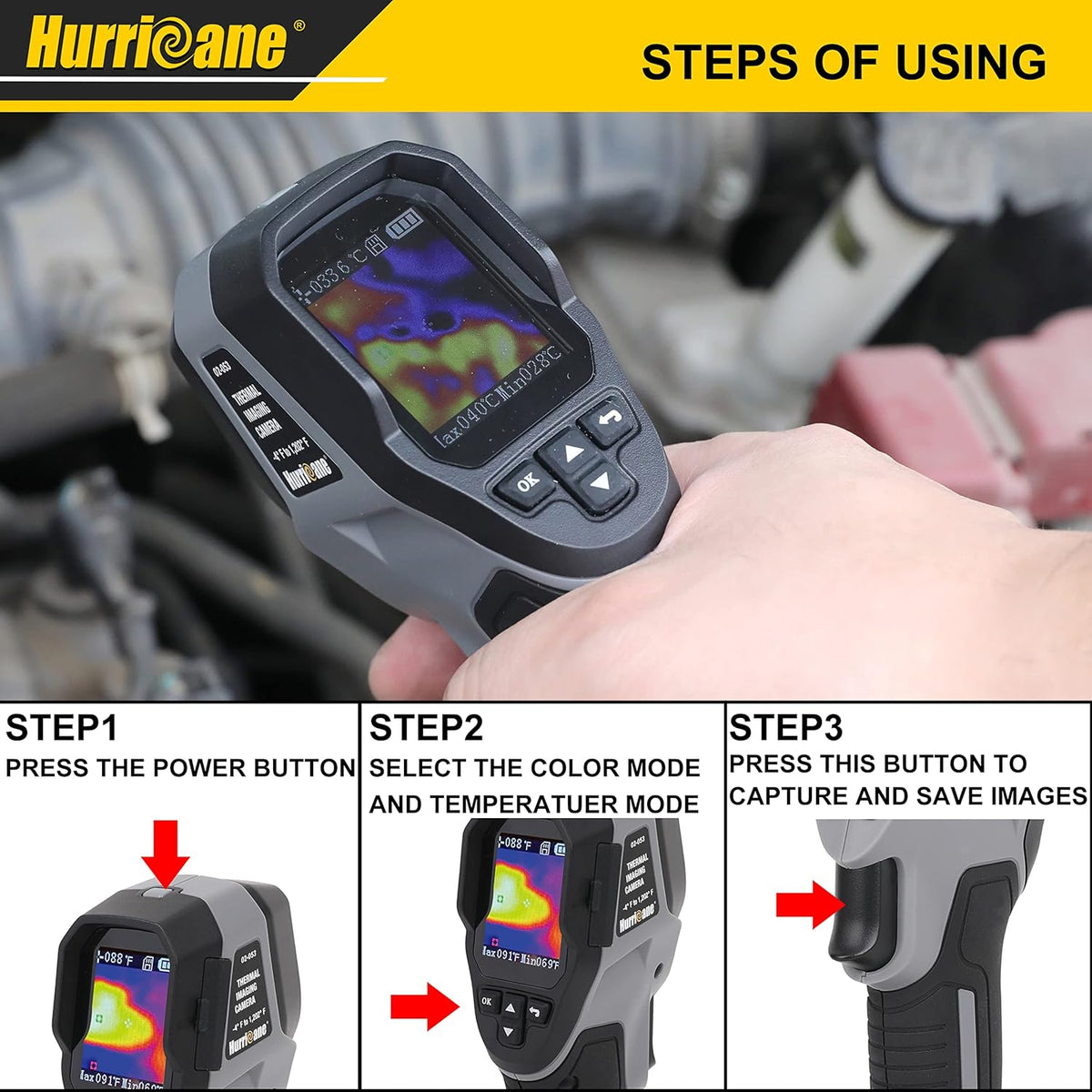 1.8 LCD Handheld Infrared Thermal Imaging Camera K59388