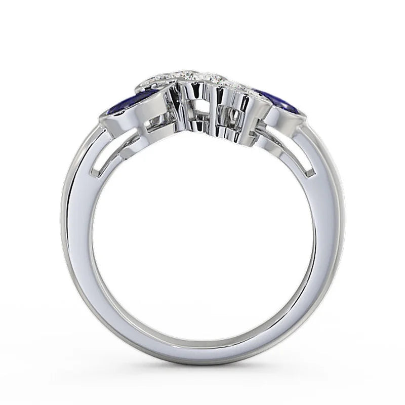 14K White Gold Eternity Band Size 7.5 B83770