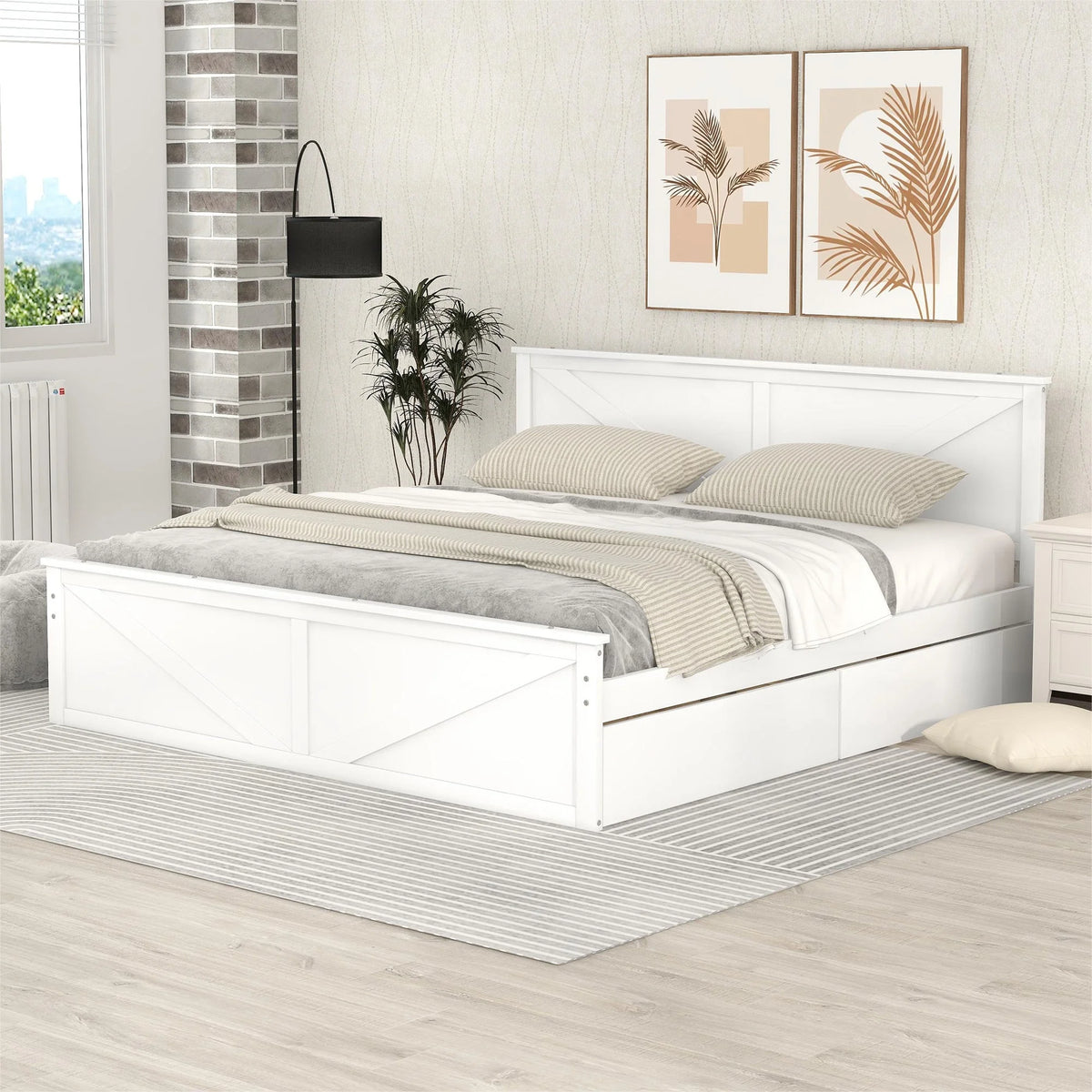 Wooden Platform Bed B141