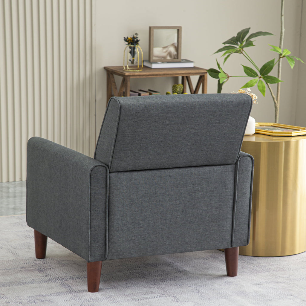 Single Sofa Chair with Four Wooden Legs G16885