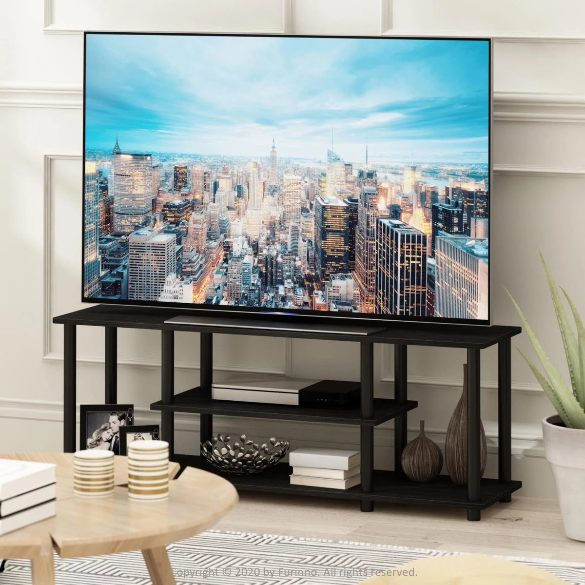 3-Tier Oak White TV Stands O59664