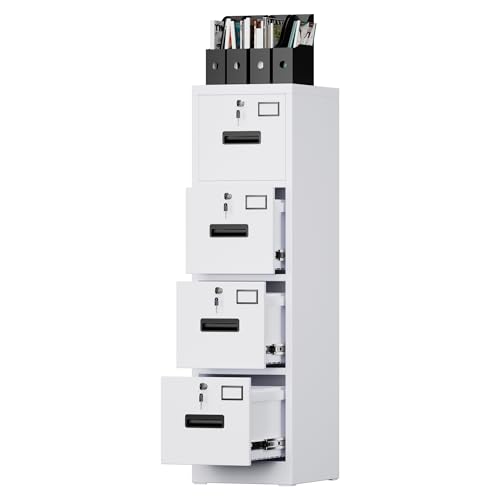 Black 3 Drawer Metal File Cabinet with Lock U6642