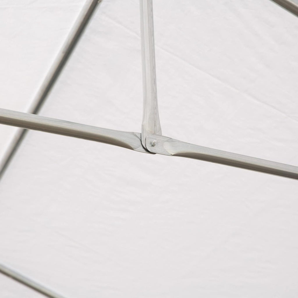 White Heavy Duty Carport Canopy with Removable Sidewalls and Windows C854