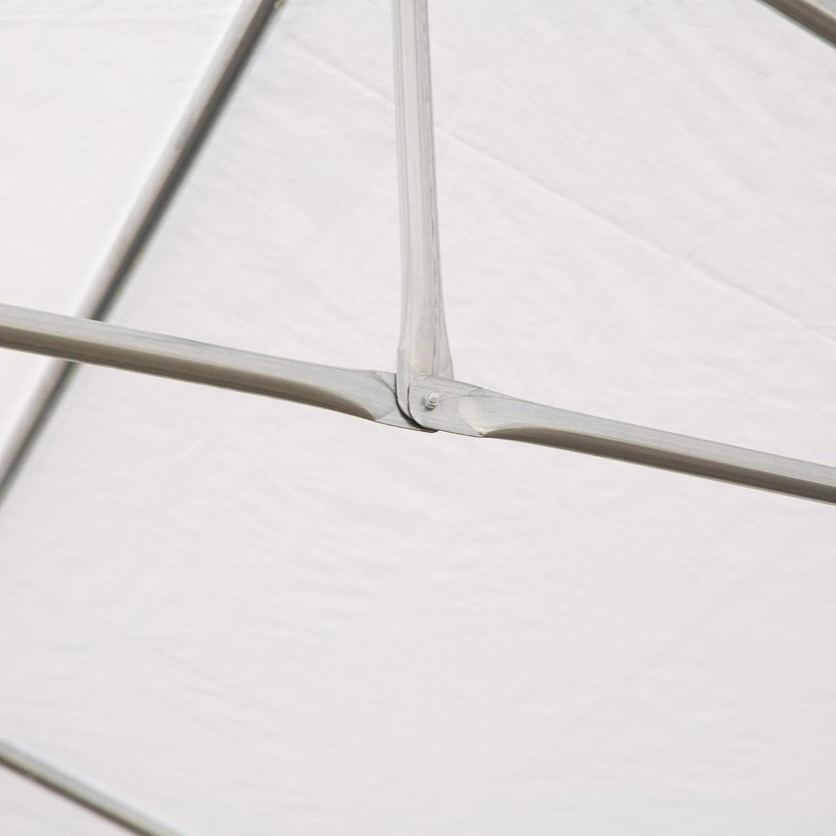 White Heavy Duty Carport Canopy with Removable Sidewalls and Windows C854