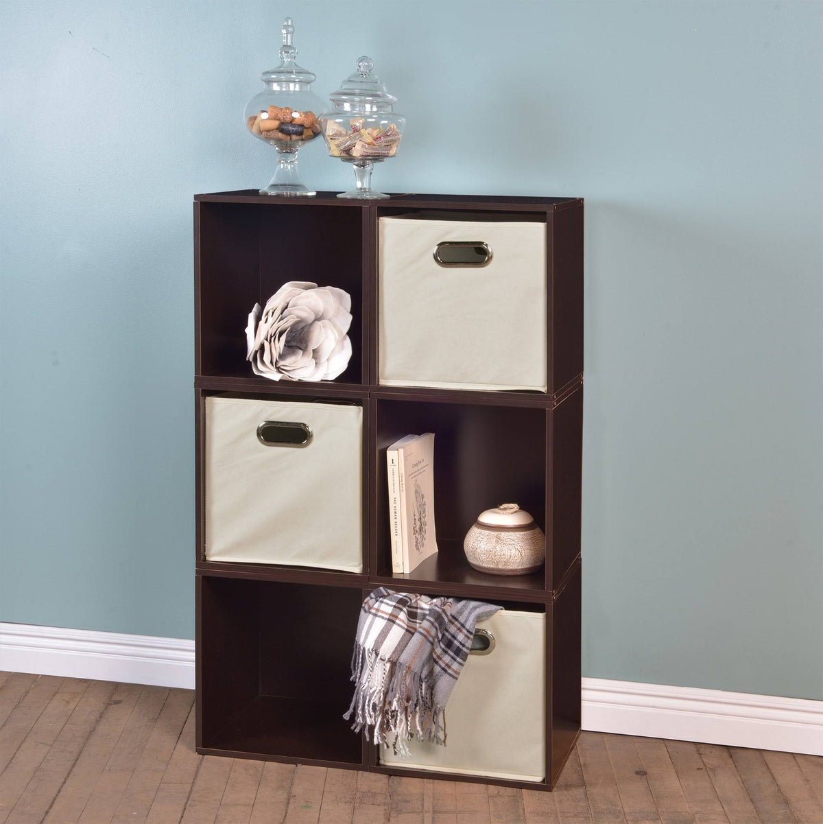 6 Cubes and 3 Canvas Bins Storage Set P255