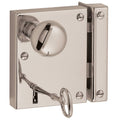 Satin Black Vertical Rim Lock Privacy Q21498