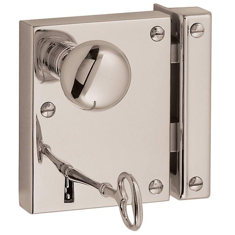 Satin Black Vertical Rim Lock Privacy Q21498
