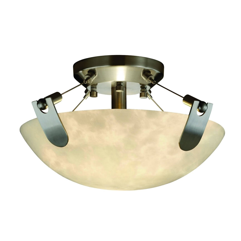 Brushed Nickel Semi Flush Mount Z7458