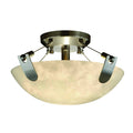 Brushed Nickel Semi Flush Mount Z7458