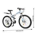 26 Mountain Bike 21-Speed Folding Dual Disc Brake Bicycle H5248