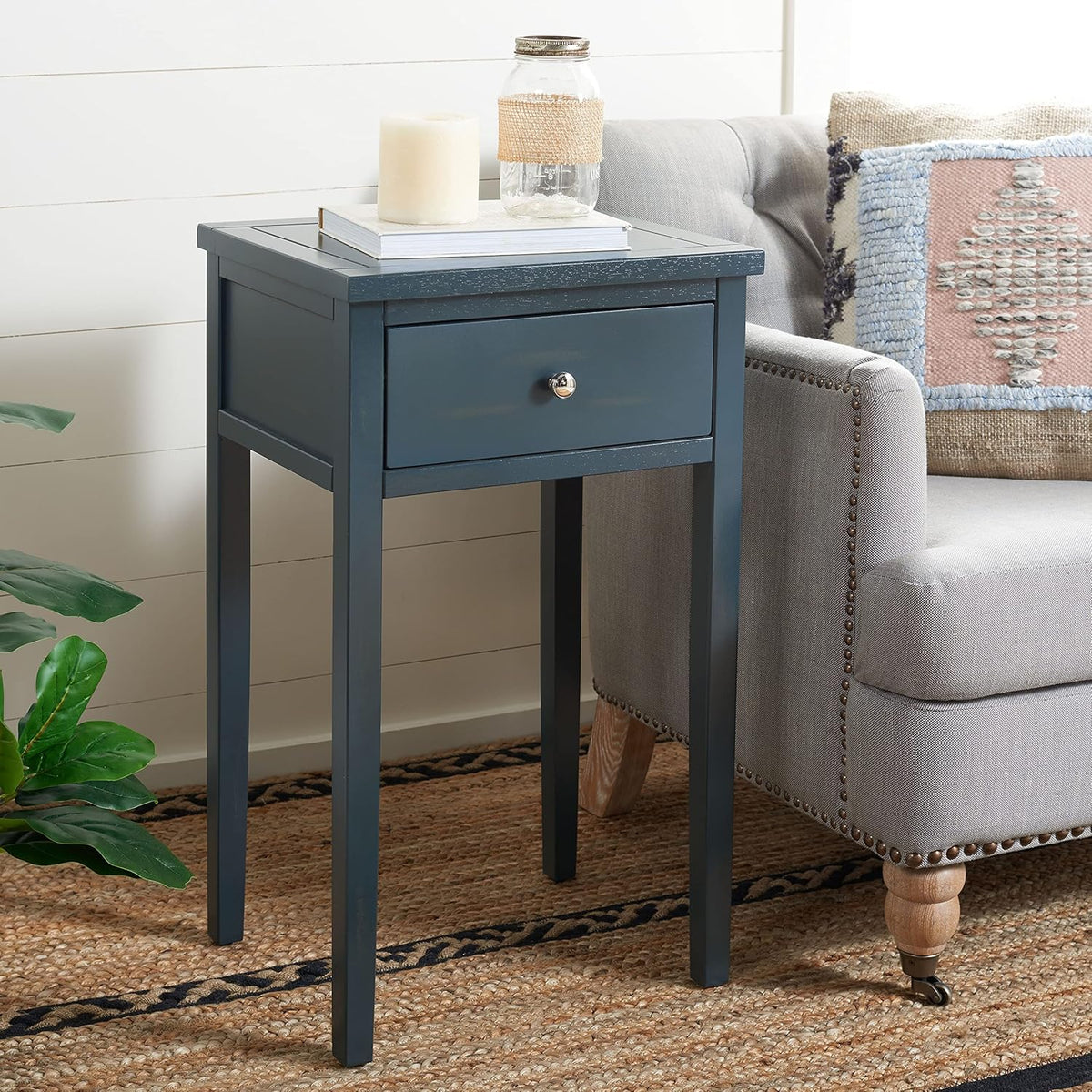 French Grey End Table D724604
