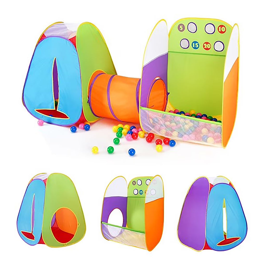 3 in 1 Play Tent Tunnel Set with 4 Balls W263