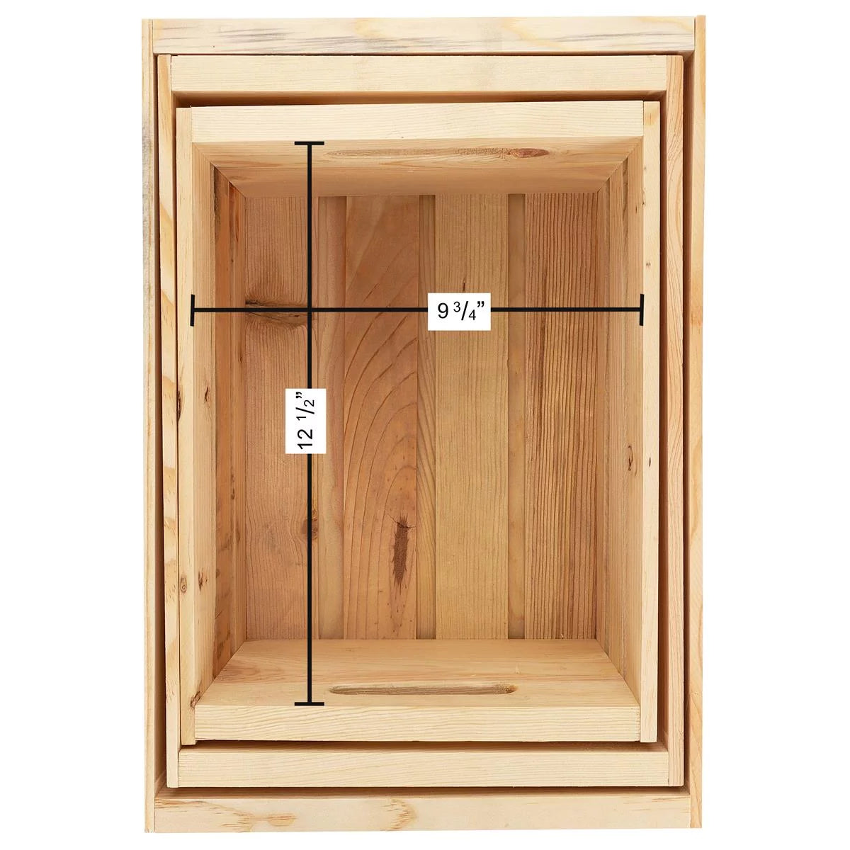 Wooden Crate 3 Piece 14" 16" 18" H4437