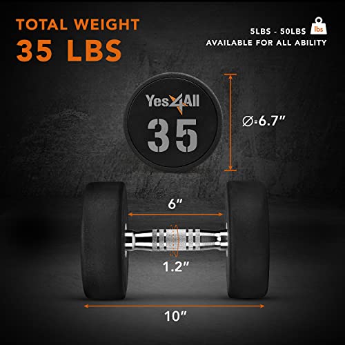 Urethane Dumbbell with Anti-Slip Knurled Handle W17203