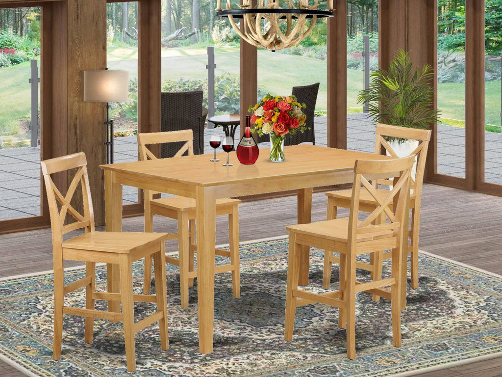 5 Piece Counter Height Table Set with 4 Chairs L616163