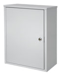 Light Grey Wall Storage Cabinet with Flat Key Lock L38190