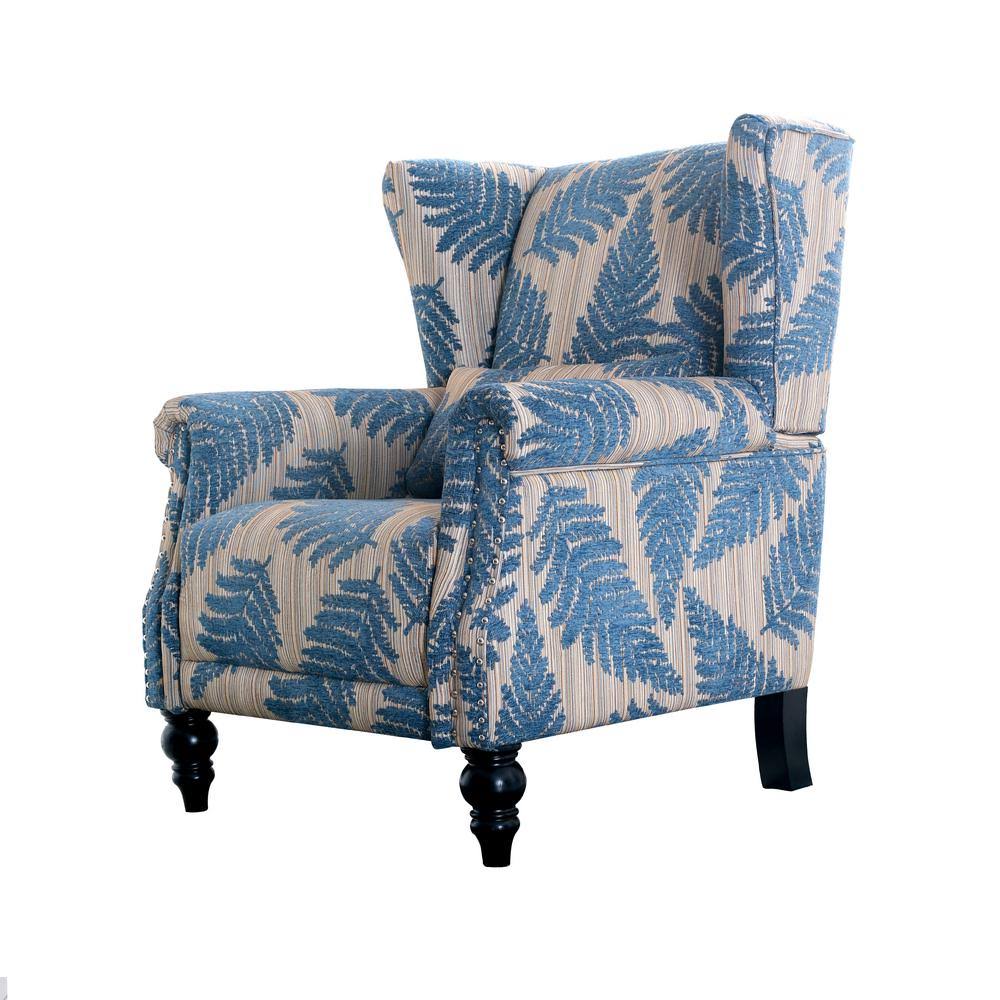 Wingback Chair with Nailhead Trim T4213