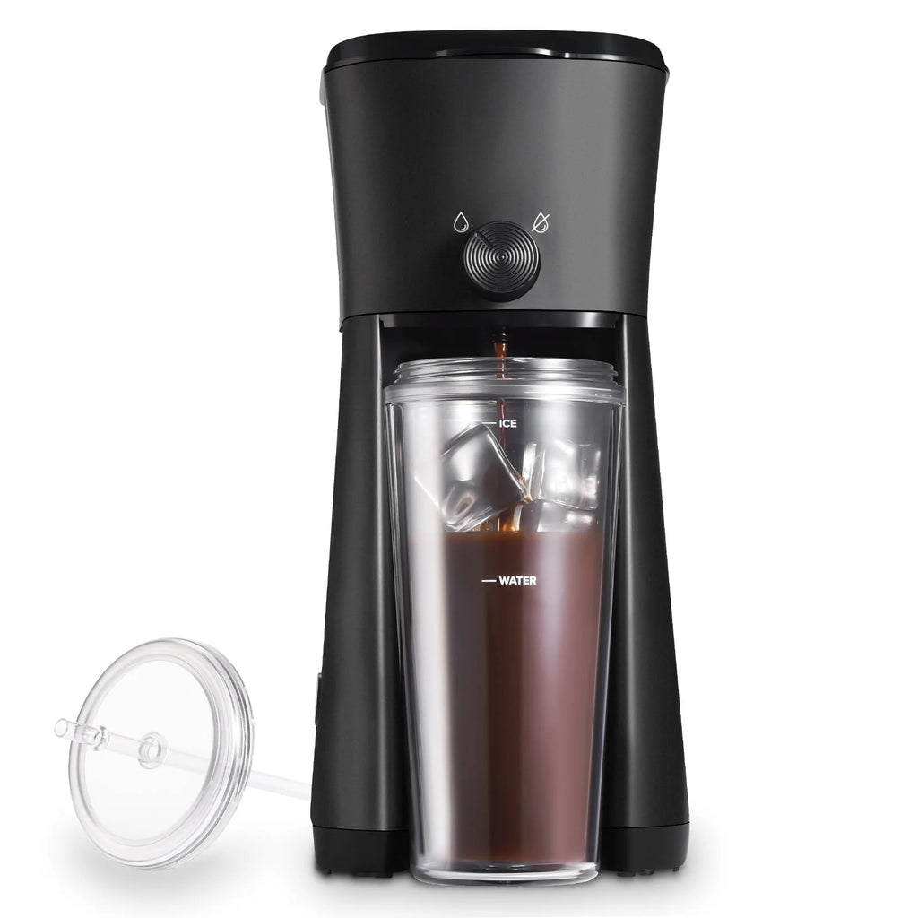Iced Coffee Maker with 20 fl oz Tumbler and Filter, Black Z414482