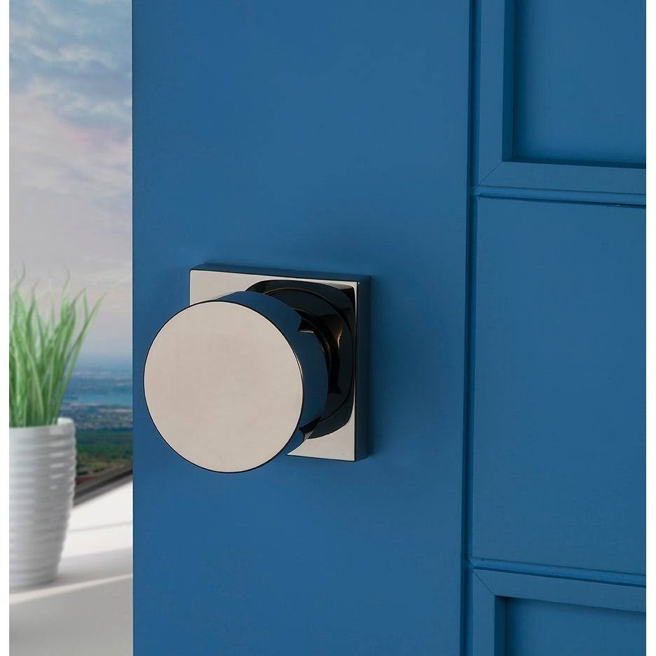 Satin Nickel Passage Door Knob with Round Rose S961