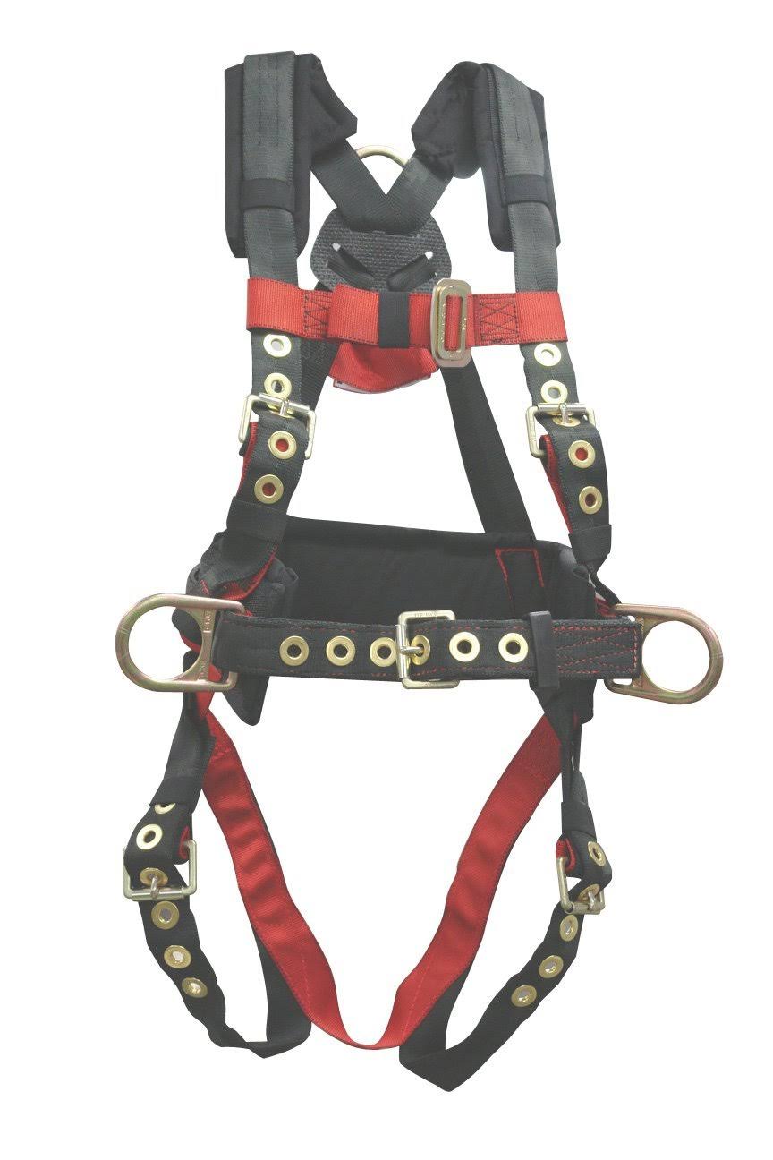 Polyester Nylon 3 D-Ring Harness with Tongue Buckles Medium O95047