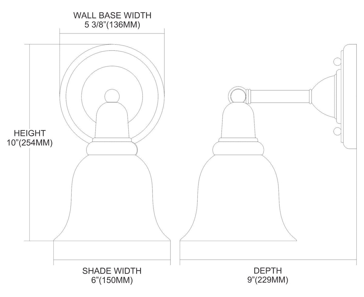 One Light Bath Bar Oil Rubbed Bronze R62858