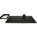 Rustic Black Leather 3-Piece Desk Set J721