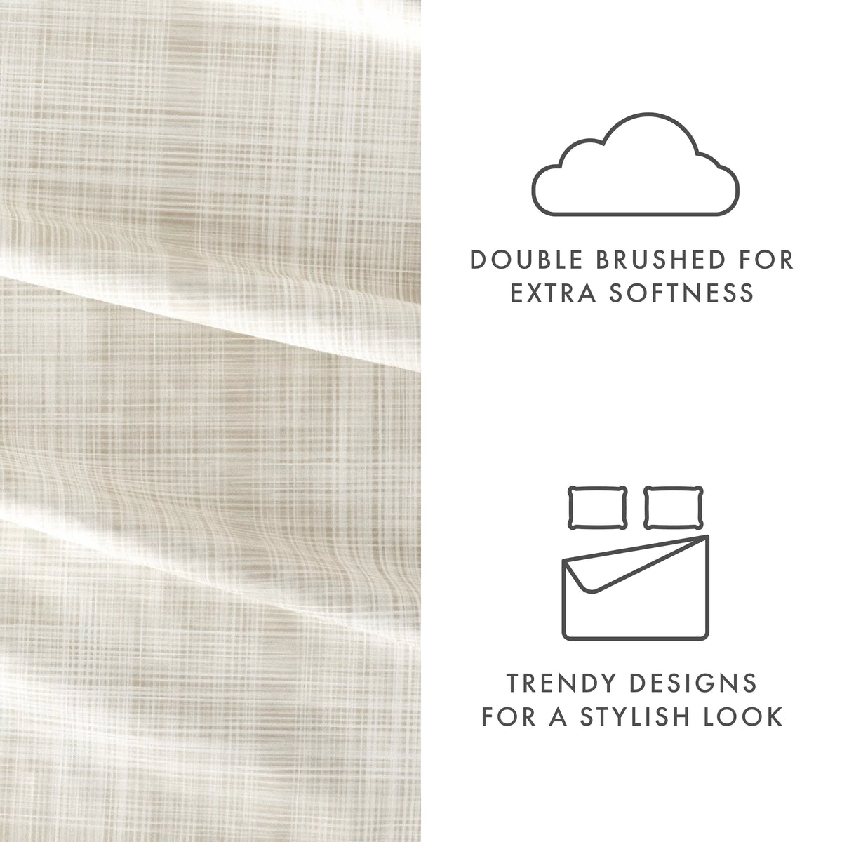 4 Piece Pattern Microfiber Bed Sheets Set California King G541