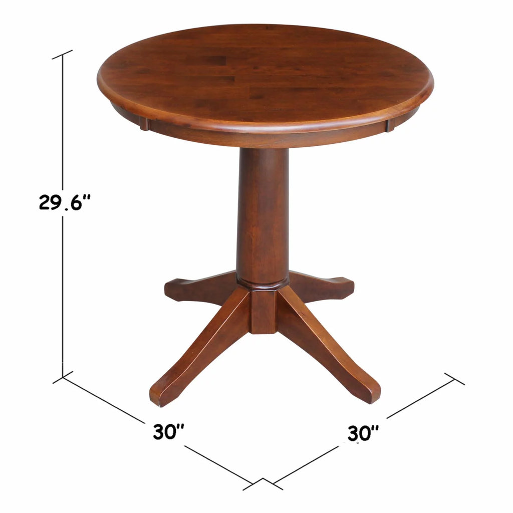 Round Solid Wood Dining Table A54798