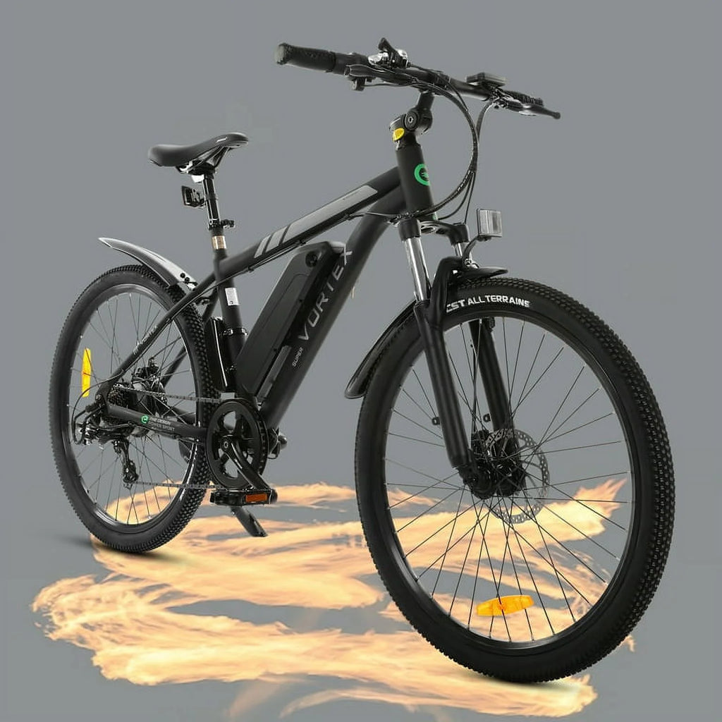 Black 26 In. 36 V 350 W 12.5 AH 7 Speed Electric Bike W46027