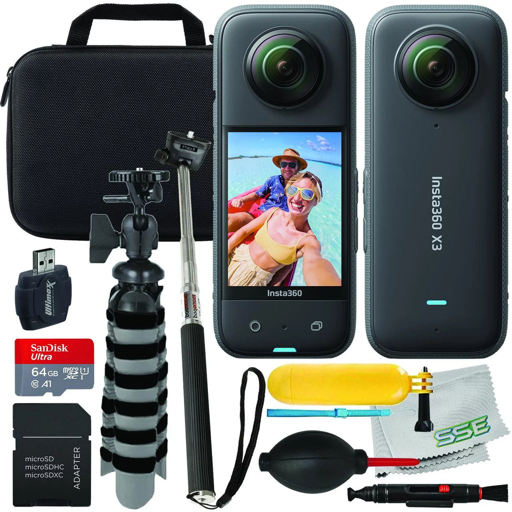 Insta360 ONE X3 Action Camera 14pc Bundle G91160
