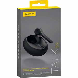 Jabra Talk 55 Bluetooth Headset with Dual Mic Noise Cancellation B70109