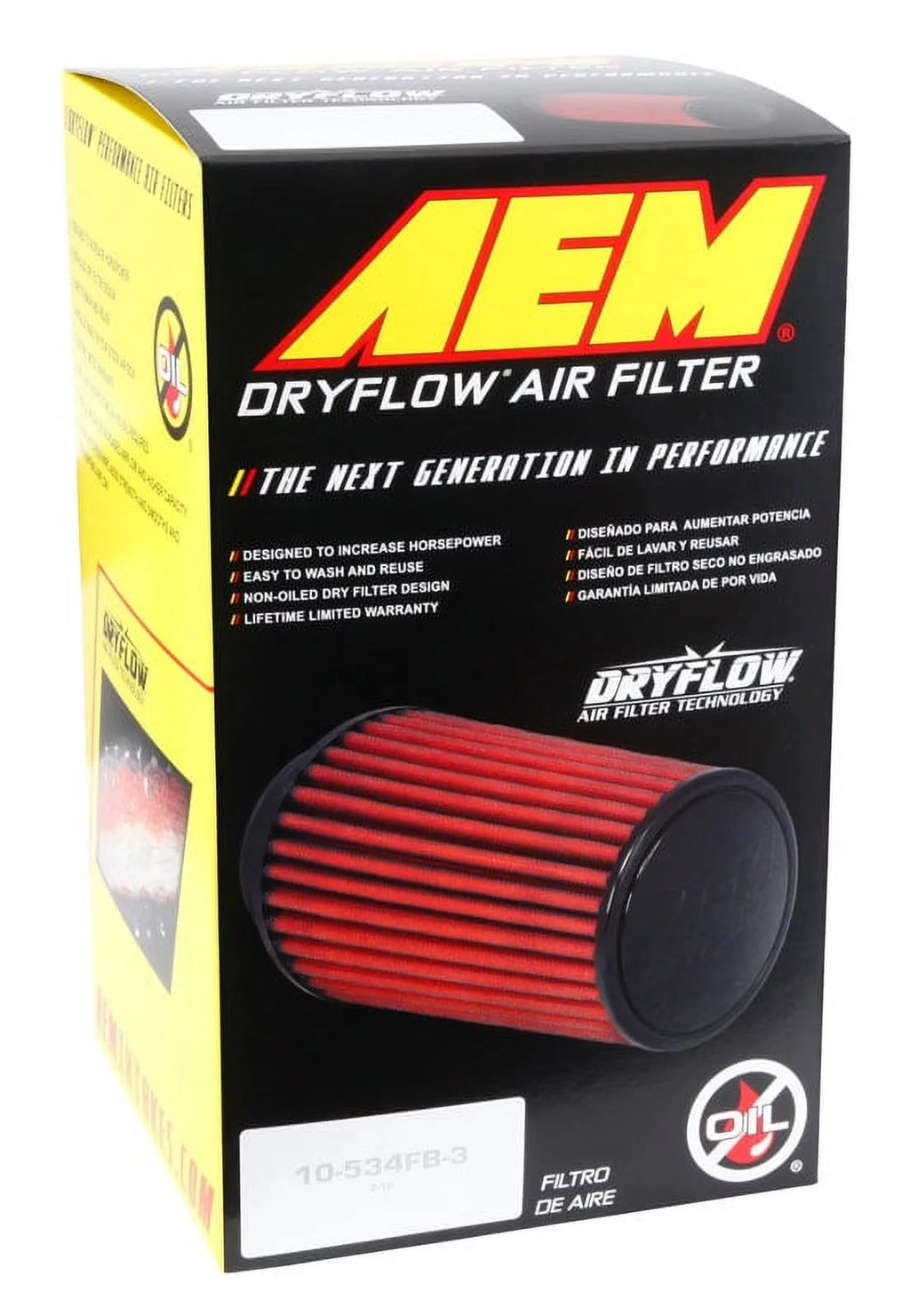 Universal DryFlow Clamp-On Air Filter W44947