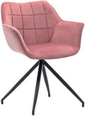 Pink Velvet Accent Dining Arm Chair Z22203