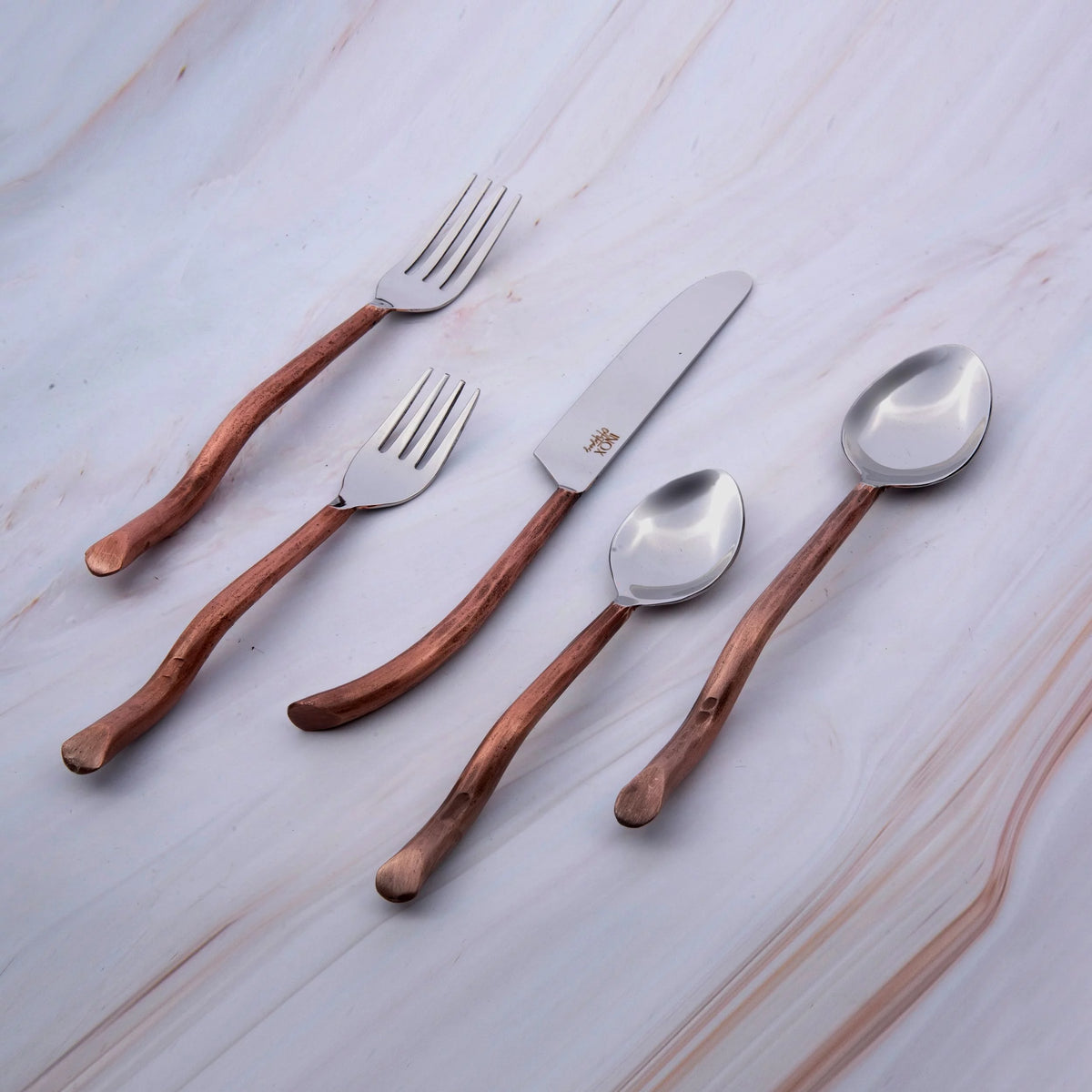 Antique Copper 20 Pcs. Flatware Set M490850