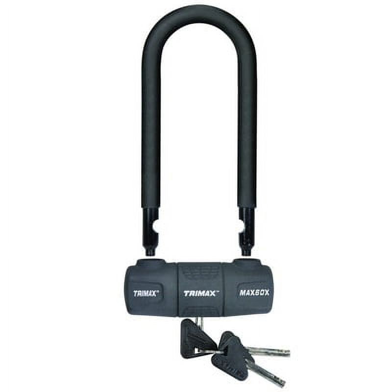 Black Rubberized Coating Mini-U-Shackle Lock D5011