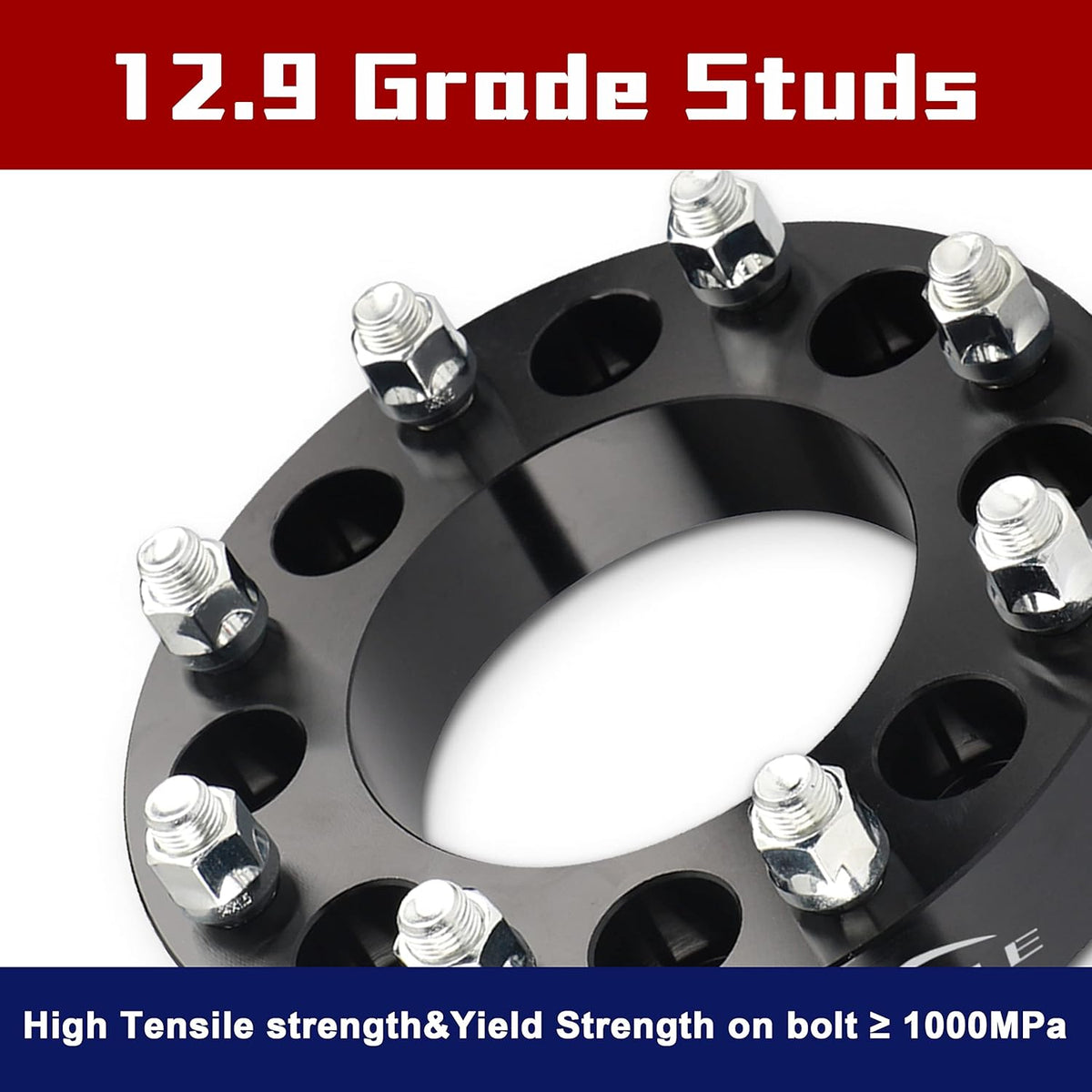 2PCS 8x6.5 to 8x180 Forged Wheel Adapters, 1.5 inch, M14x1.5, Pack of 2 W98223