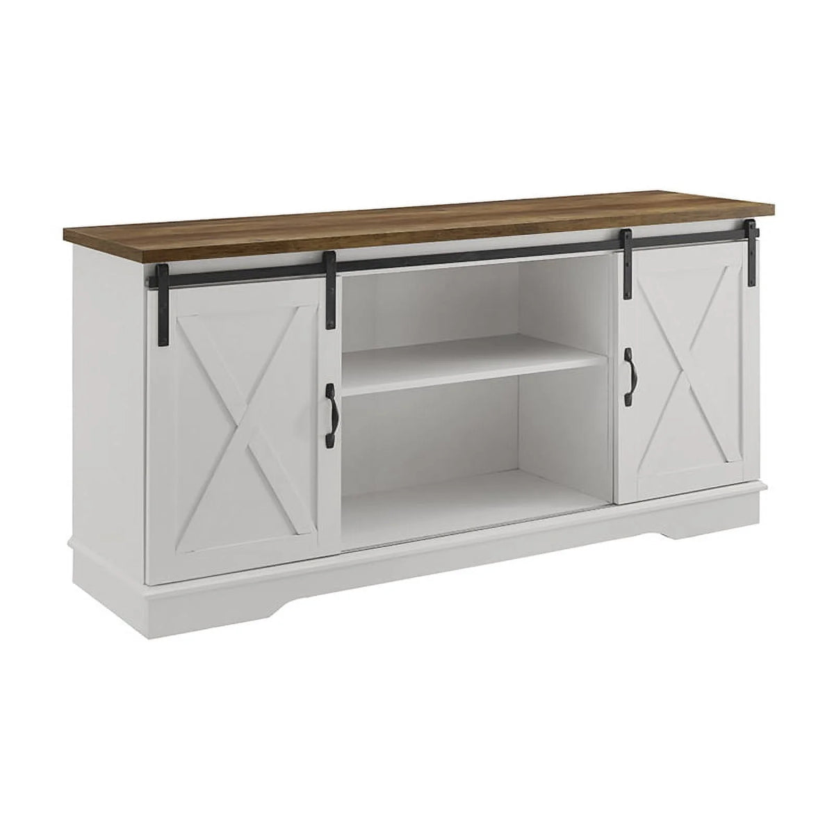Modern Wood TV Stand up to 58" Solid White Z465