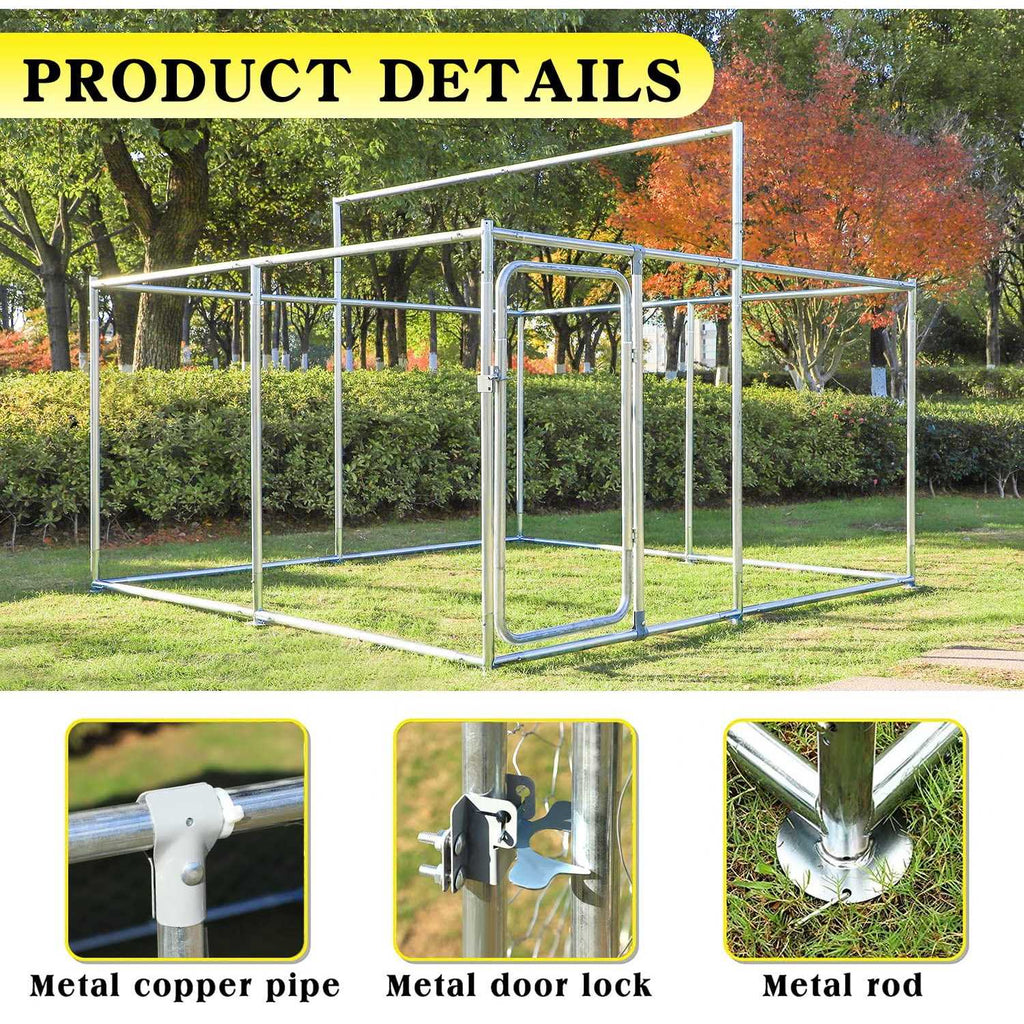 Large Outside Dog Kennel with Uv Protective Cover C588673