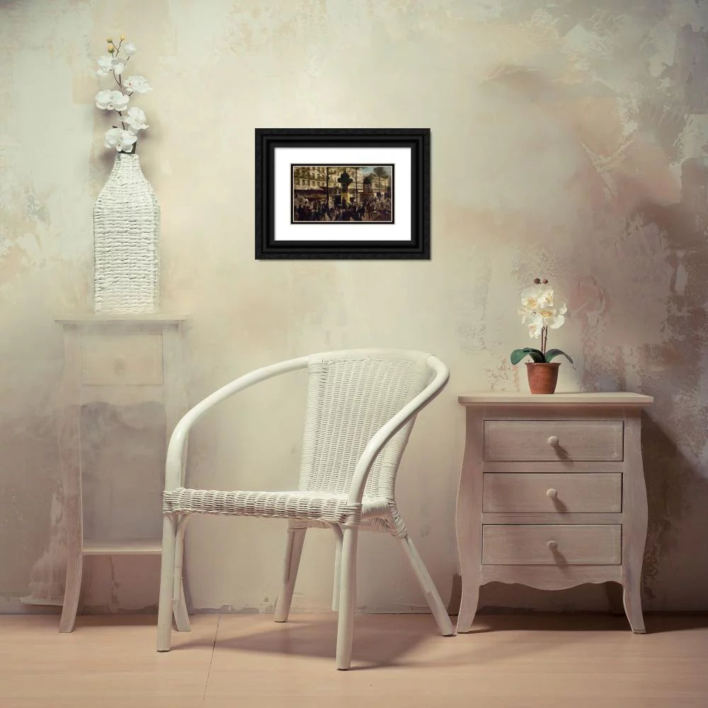 Black Ornate Wood Framed Museum Art Print F954