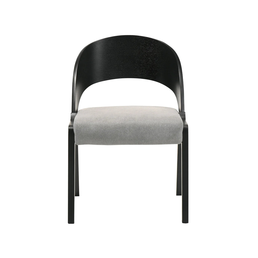 Fabric & Wood Accent Chairs, Set of 2 G62633